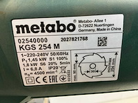 Metabo kgs254m afkortcirkelzaagmachine - afbeelding 2 van  10