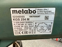 Metabo kgs254m afkortcirkelzaagmachine - afbeelding 2 van  10