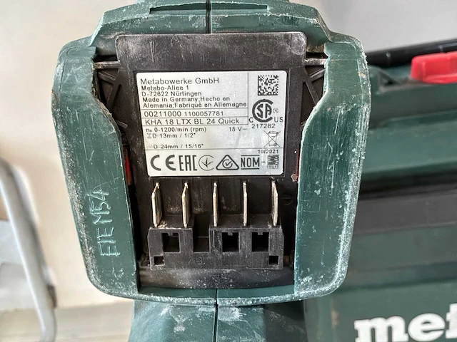Metabo kha 18 ltx bl 24 quick boormachine - afbeelding 5 van  5