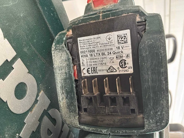 Metabo kha 18 ltx bl 24 quick boormachine - afbeelding 3 van  6