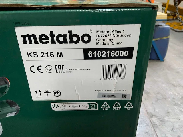 Metabo ks 216 m afkortcirkelzaagmachine - afbeelding 2 van  2