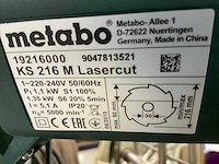 Metabo ks216m afkortcirkelzaagmachine - afbeelding 8 van  8