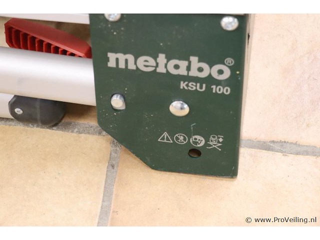 Metabo ksu 100 onderstel voor afkortzaag - 100x25-75x75cm - afbeelding 2 van  7