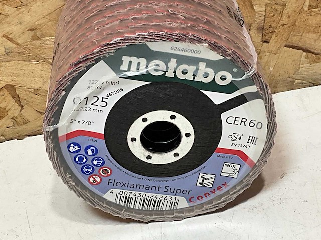 Metabo lamellenschijf 125x22,23mm (10x) - afbeelding 2 van  4