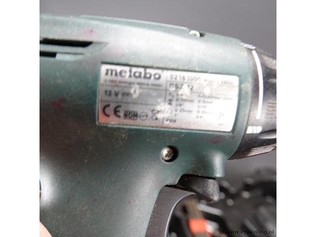 Metabo model bsz 12 incl. 2 accu's en lader - afbeelding 3 van  5