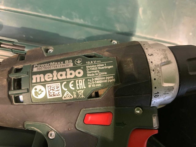 Metabo power max 12 schroef /boormachine - afbeelding 6 van  7