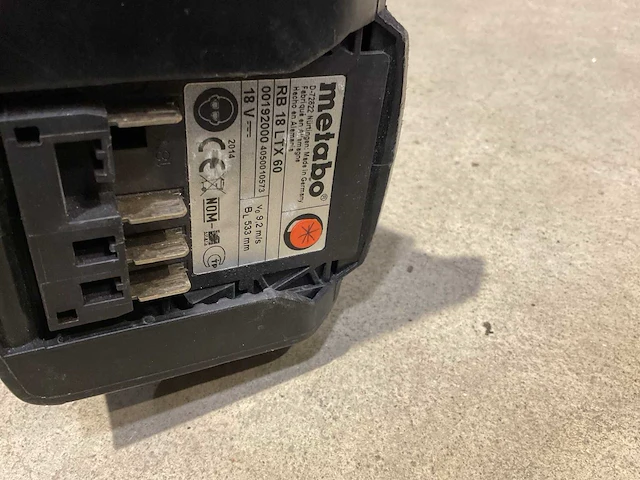 Metabo rb 18 ltx 60 buisbandschuurmachine - afbeelding 4 van  4
