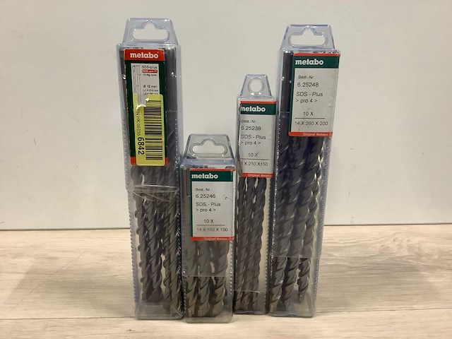 Metabo sds-plus pro 4 bit boorgereedschap (36x) - afbeelding 1 van  5
