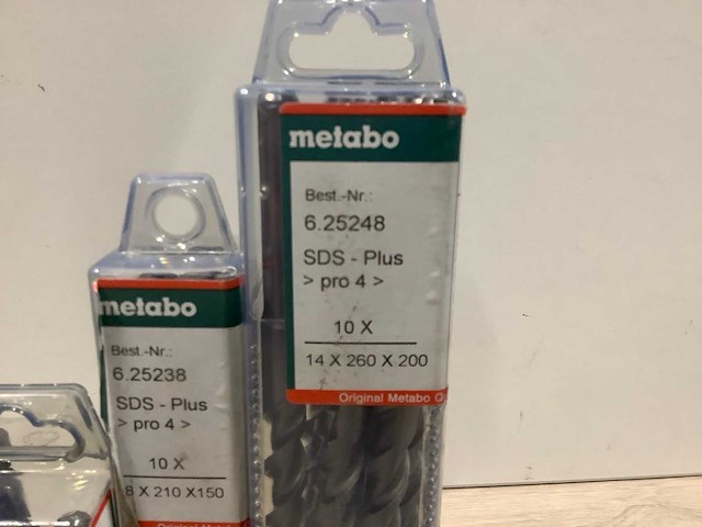 Metabo sds-plus pro 4 bit boorgereedschap (36x) - afbeelding 2 van  5