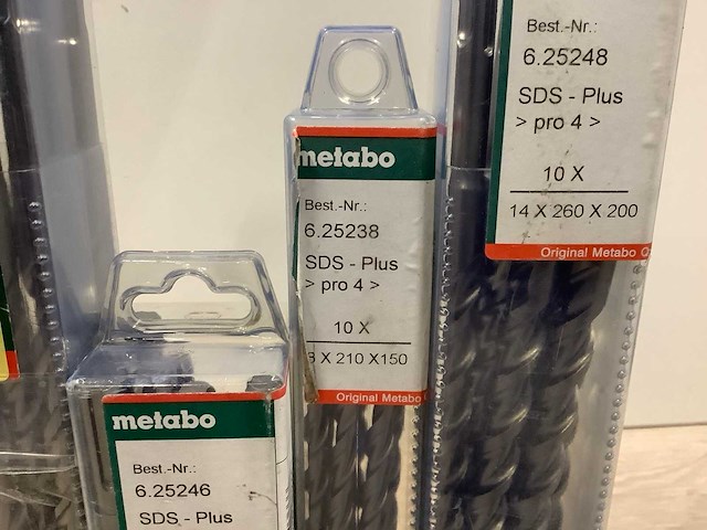Metabo sds-plus pro 4 bit boorgereedschap (36x) - afbeelding 3 van  5