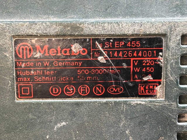 Metabo st ep 455 decoupeerzaag - afbeelding 3 van  4