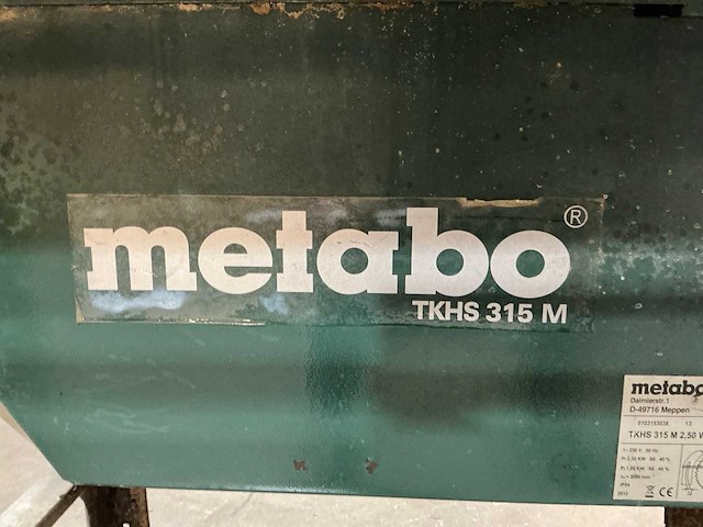 Metabo tkhs 315m tafelcirkelzaagmachine - afbeelding 7 van  8