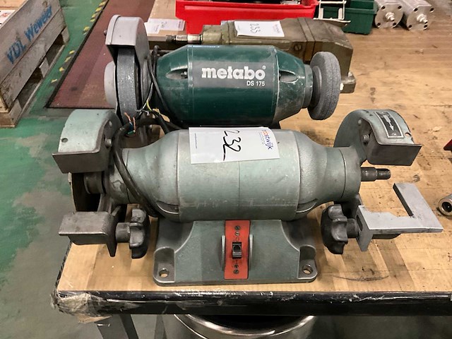 Metabo werkbankslijpmachine (2x) - afbeelding 1 van  5