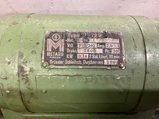 Metabo werkbankslijpmachine 380v - afbeelding 5 van  6