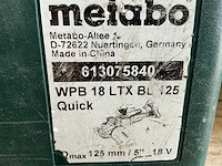 Metabo wpb18ltx haakse slijpmachine - afbeelding 3 van  3