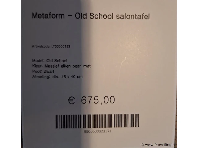 Metaform salontafel old school - afbeelding 2 van  2