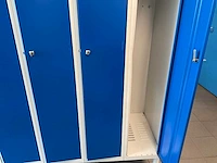 Metal, blika kleedkamer lockers en banken (31x) - afbeelding 31 van  34