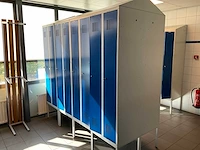 Metal, blika kleedkamer lockers en banken (31x) - afbeelding 21 van  34