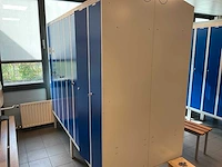 Metal kleedkamer lockers en banken (13x) - afbeelding 11 van  27