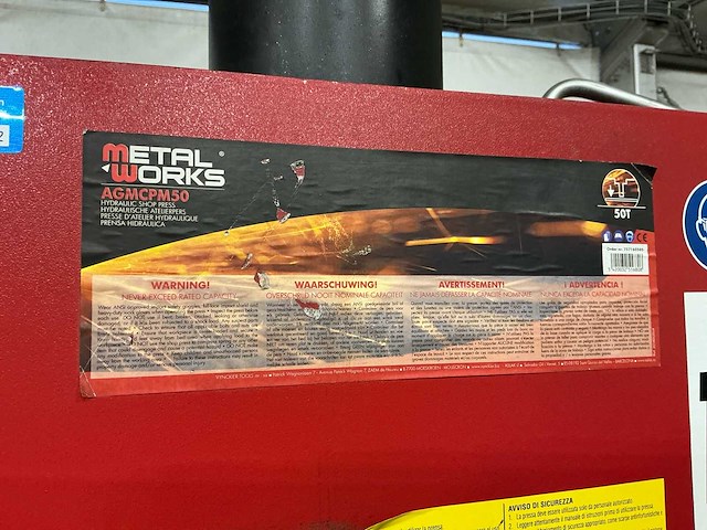 Metal works - pph50b - hydraulic press - 2015 - afbeelding 6 van  17