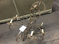 Metalen 6-armige kroonluchter - afbeelding 1 van  3