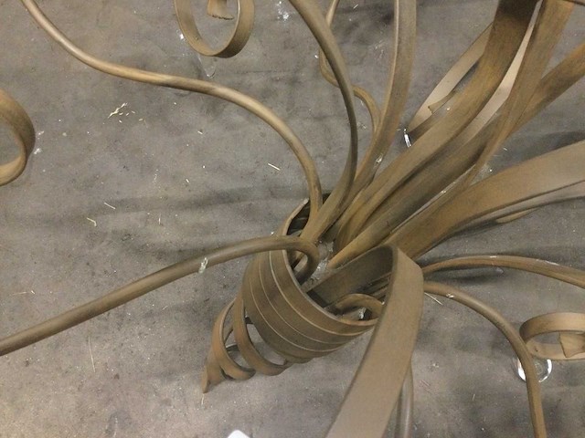 Metalen 6-armige kroonluchter - afbeelding 2 van  3