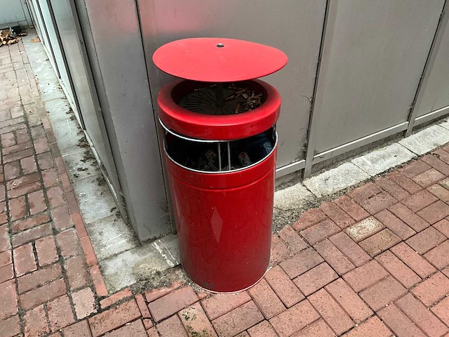 Metalen afvalbak - afbeelding 1 van  2