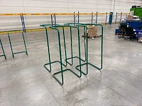 Metalen afvalzakstandaard / afvalzakhouder met klembevestiging (4x)