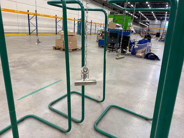 Metalen afvalzakstandaard / afvalzakhouder met klembevestiging (4x) - afbeelding 2 van  4