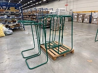 Metalen afvalzakstandaard / afvalzakhouder met klembevestiging (8x) - afbeelding 2 van  3
