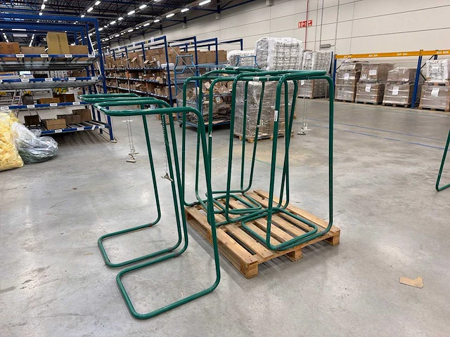 Metalen afvalzakstandaard / afvalzakhouder met klembevestiging (8x) - afbeelding 2 van  3
