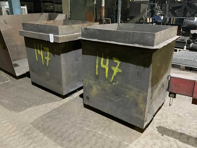 Metalen bak (2x) - afbeelding 1 van  5