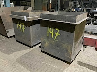 Metalen bak (2x) - afbeelding 1 van  5