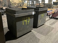 Metalen bak (2x) - afbeelding 2 van  5