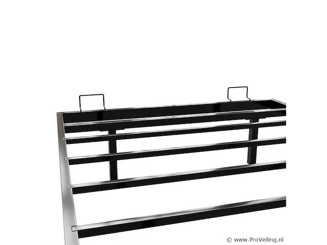 Metalen bed palamos - 90 x 200 cm - incl. led - zwart - afbeelding 5 van  6