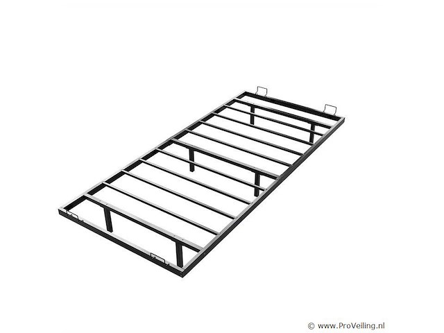 Metalen bed palamos - 90 x 200 cm - incl. led - zwart - afbeelding 4 van  6