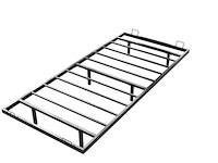 Metalen bed palamos - 90 x 200 cm - incl. led - zwart - afbeelding 4 van  6