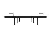 Metalen bed palamos - 90 x 200 cm - incl. led - zwart - afbeelding 3 van  6