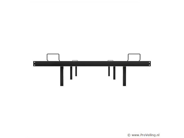 Metalen bed palamos - 90 x 200 cm - incl. led - zwart - afbeelding 3 van  6