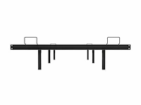 Metalen bed palamos - 90 x 200 cm - incl. led - zwart - afbeelding 3 van  6