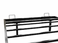 Metalen bed palamos - 90 x 200 cm - incl. led - zwart - afbeelding 5 van  6