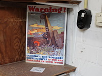 Metalen bord ande rooney met afmeting 24 x 36 cm. - afbeelding 1 van  2