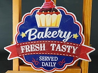 Metalen bord bakery - afbeelding 1 van  5