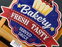Metalen bord bakery - afbeelding 4 van  5