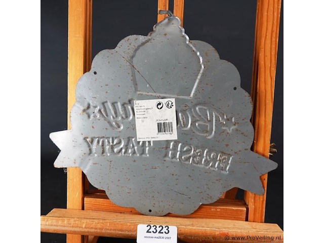 Metalen bord bakery - afbeelding 5 van  5