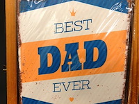 Metalen bord best dad - afbeelding 1 van  1