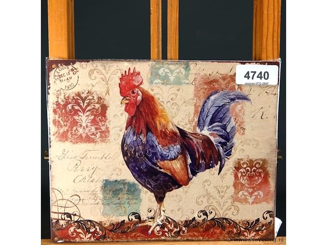 Metalen bord cocktail - afbeelding 1 van  1