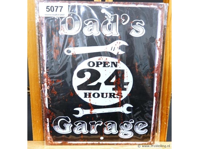 Metalen bord dad's - afbeelding 1 van  1