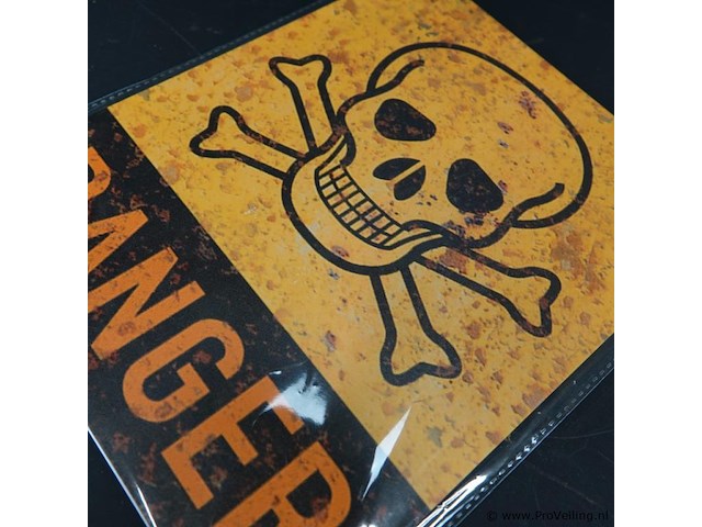 Metalen bord danger - afbeelding 4 van  5