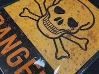 Metalen bord danger - afbeelding 4 van  5